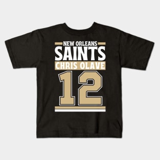 New Orleans Saints Chris Olave 12 Edition 3 Kids T-Shirt